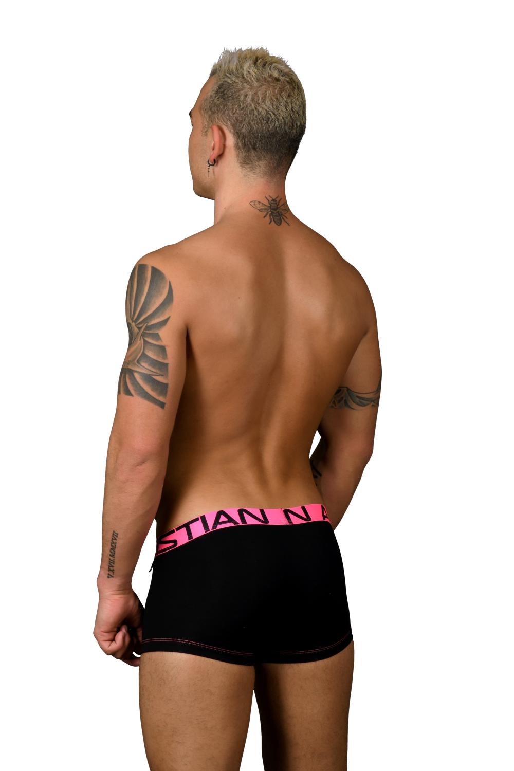 Fly Tagless Boxerky ANDREW CHRISTIAN Almost Naked Black5